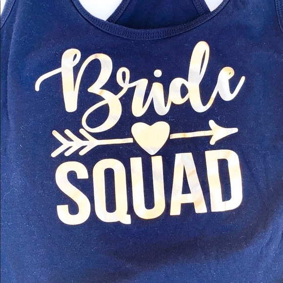 Next level Ideal T Bride Squad Black Gold Tank - Picture 5 of 6